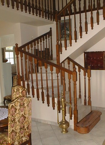 Habillage escalier béton.